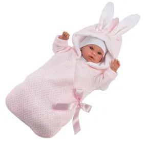 14" Soft Body Newborn Doll Avery with Hooded Bunny Jacket