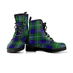 Alexander Tartan Leather Boots