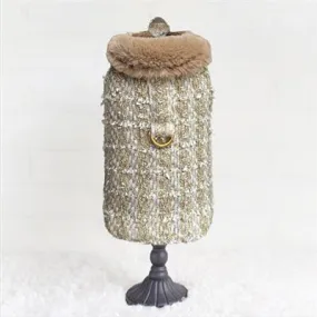 Annabella Dog Coat: Gold Ore