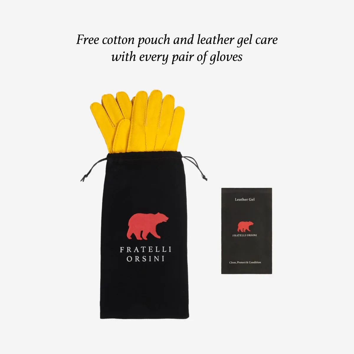 Antonio (brown) – Luxurious Italian peccary leather gloves with cashmere lining