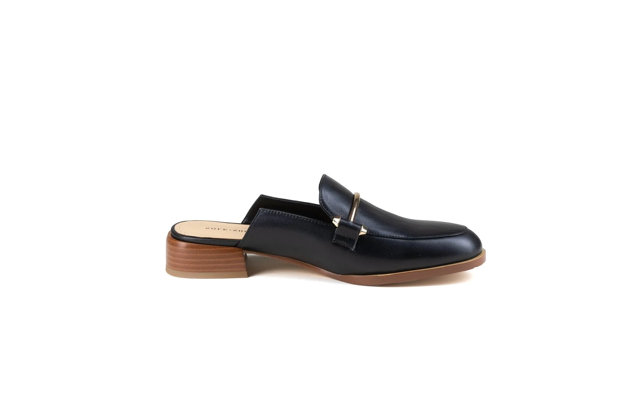 Aria Flat Mule Black