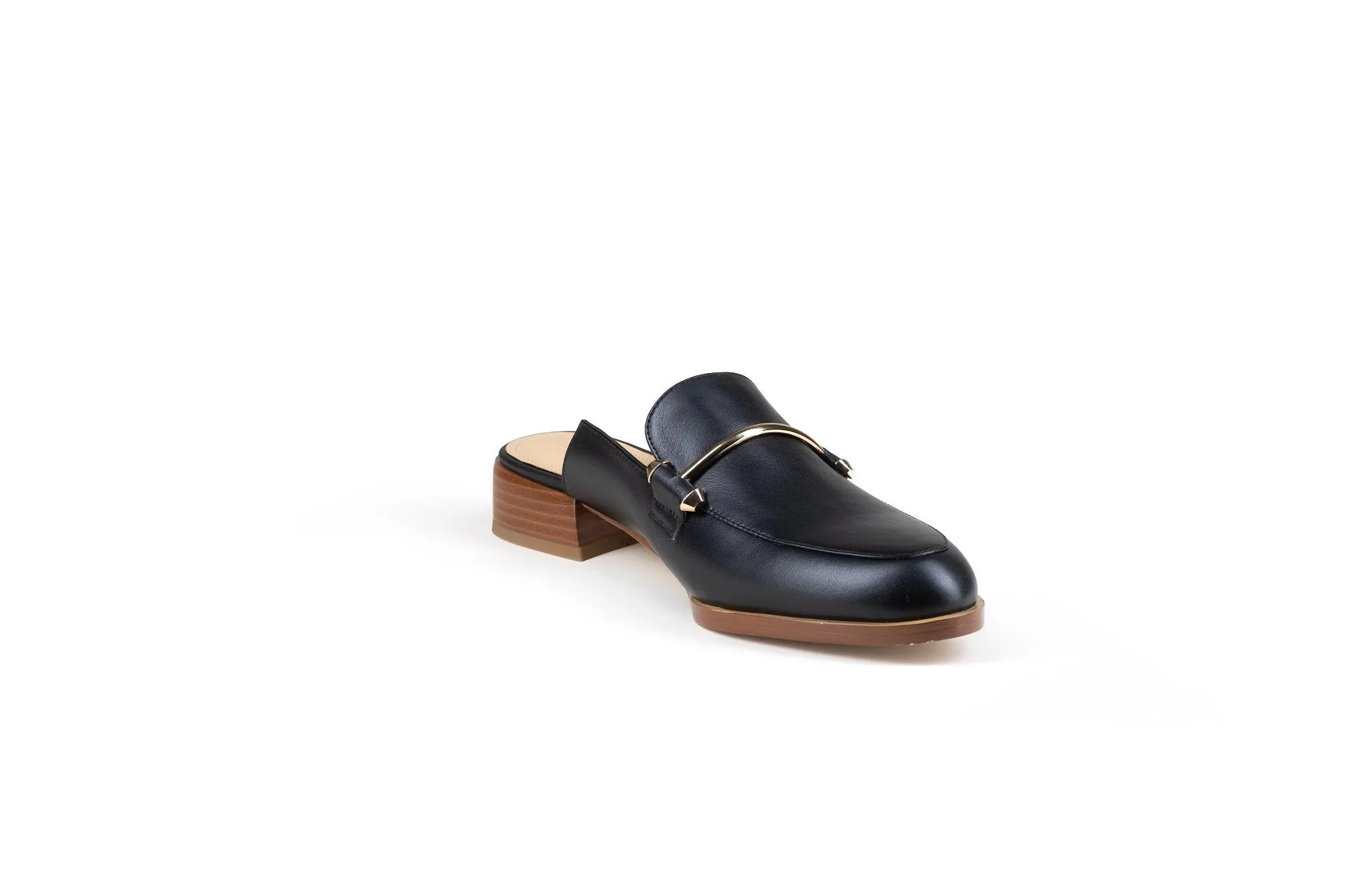 Aria Flat Mule Black