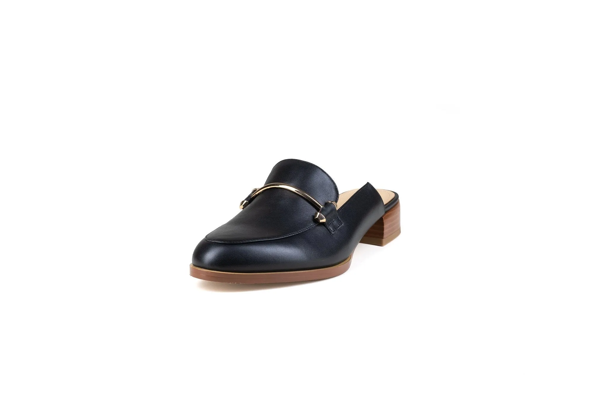 Aria Flat Mule Black