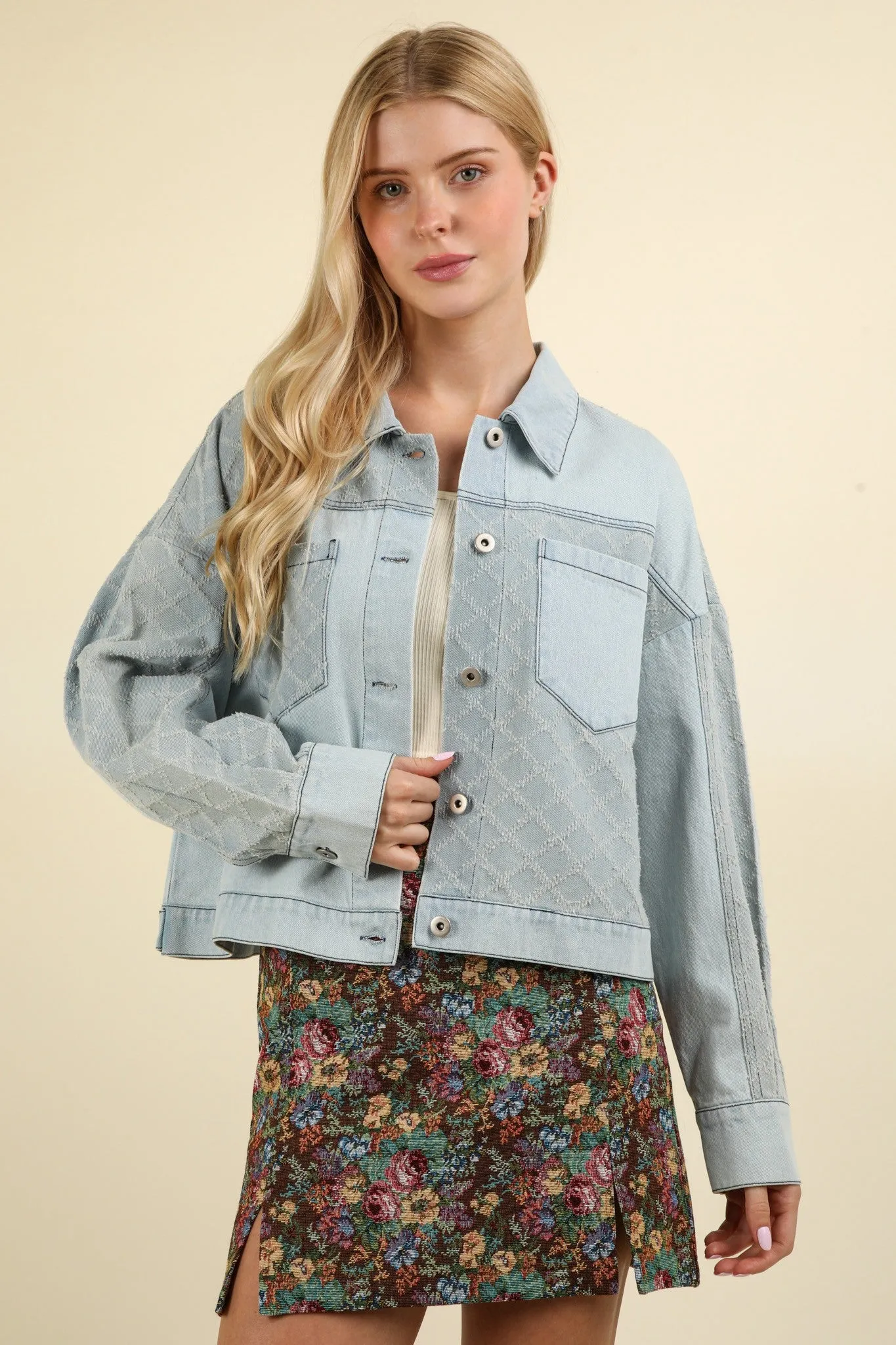 Ariana Oversized Long Sleeve Denim Jacket *FINAL SALE*