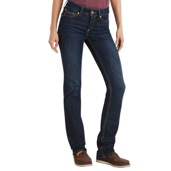 Ariat Womens R.E.A.L. Perfect Rise Straight Leg Greta Jeans