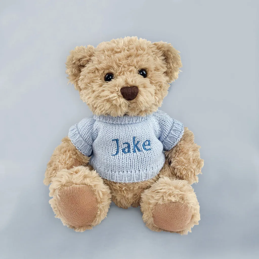 Baby Boy Balloons with Personalised Bertie Gift