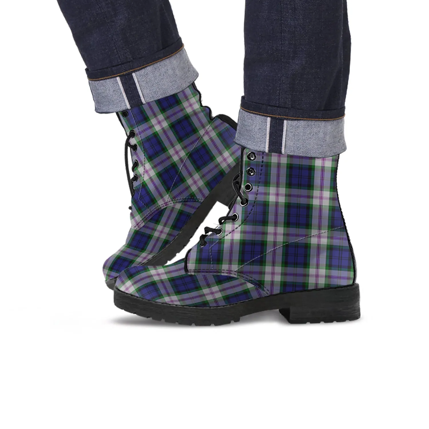 Baird Dress Tartan Leather Boots