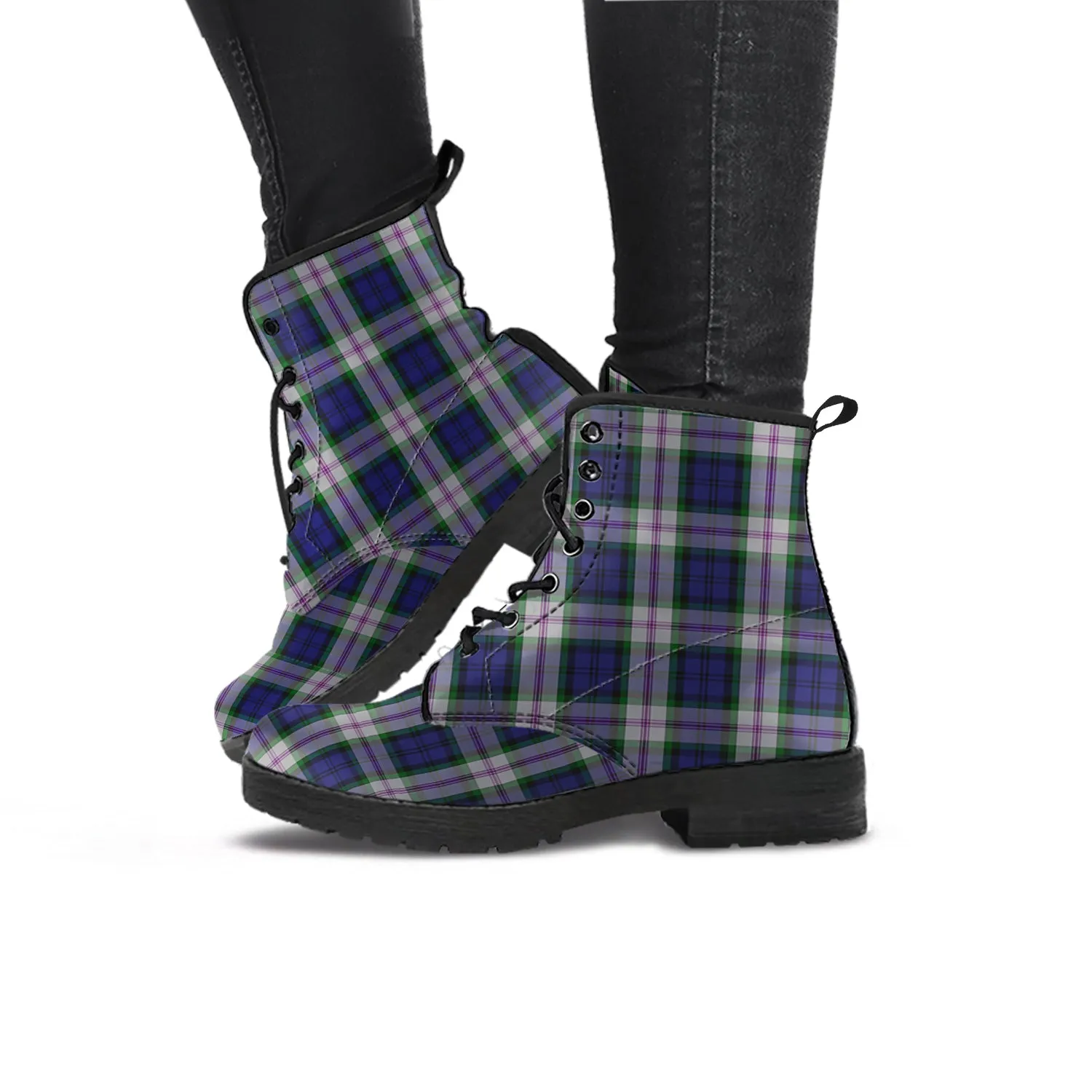 Baird Dress Tartan Leather Boots