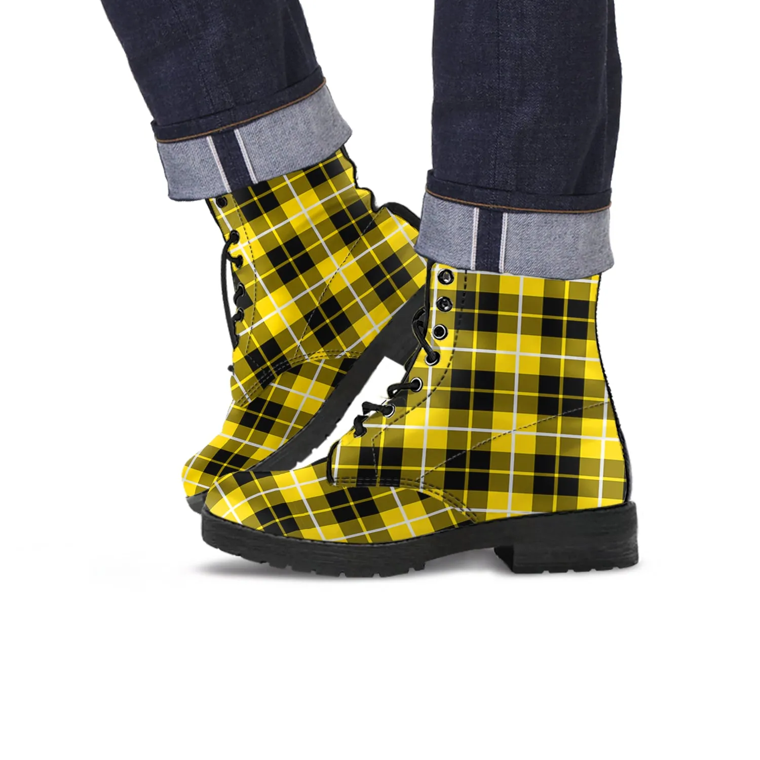 Barclay Dress Modern Tartan Leather Boots