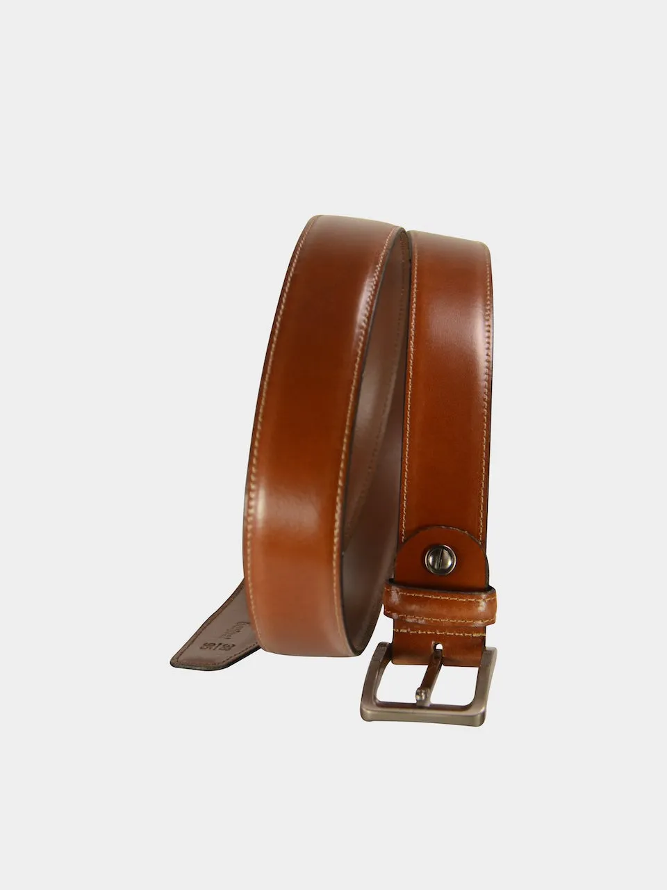 Barjeel Uno Men Slim Belts in Tan Leather