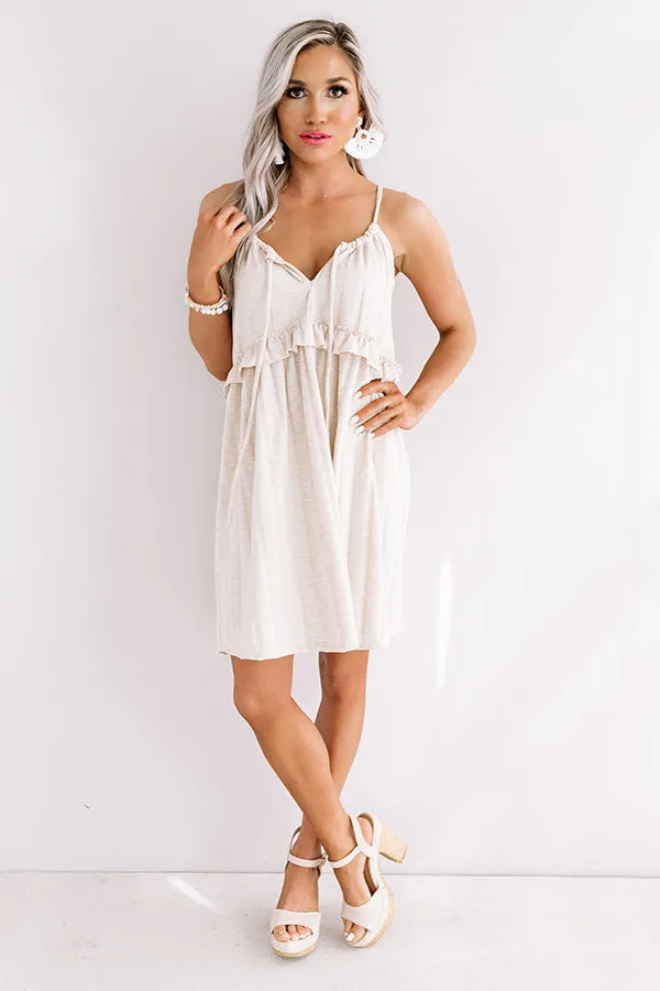 Bayside Babe Babydoll Dress In Birch