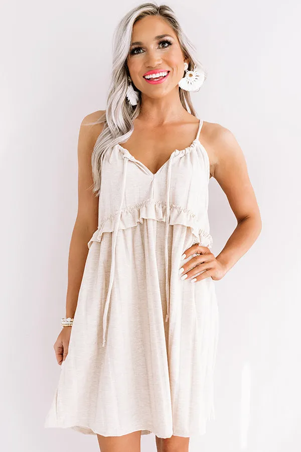 Bayside Babe Babydoll Dress In Birch