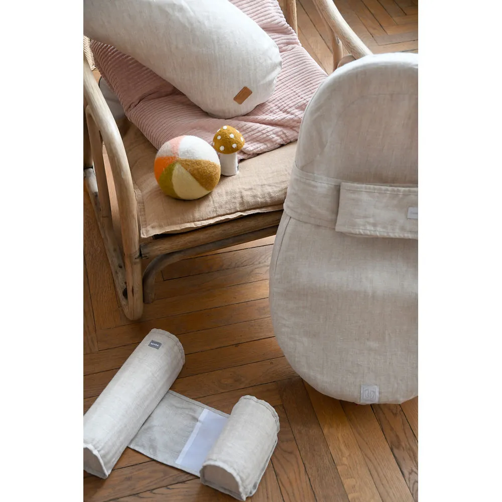 Beaba Big Flopsy Linen Nursing Pillow - Linen