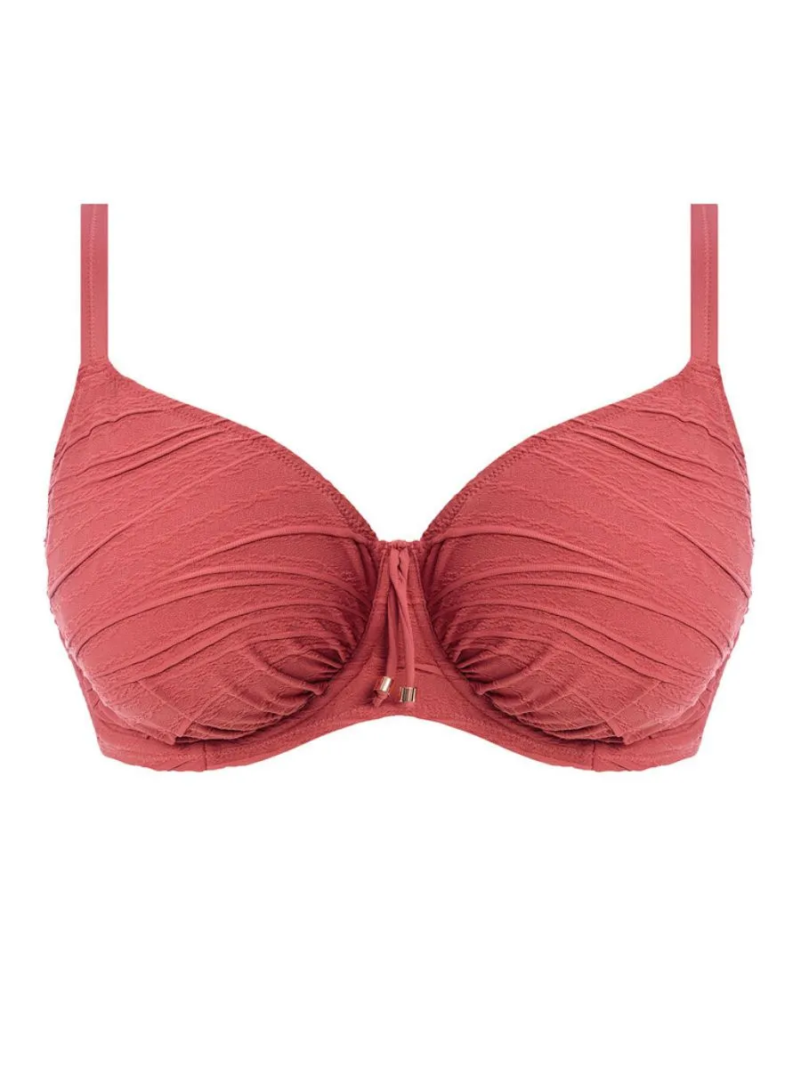 Beach Waves Full Cup Bikini Top - Persian Rose