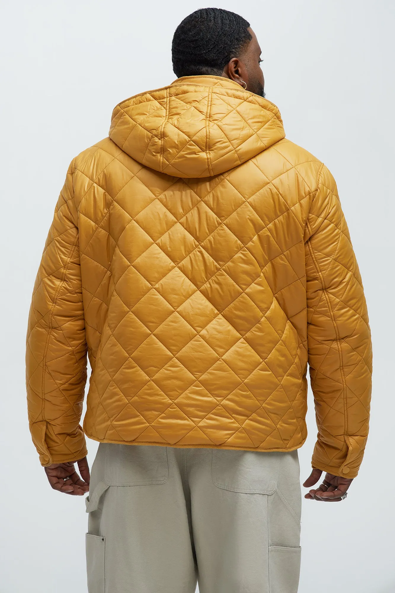 Better By Myself Quilted Jacket - Mustard