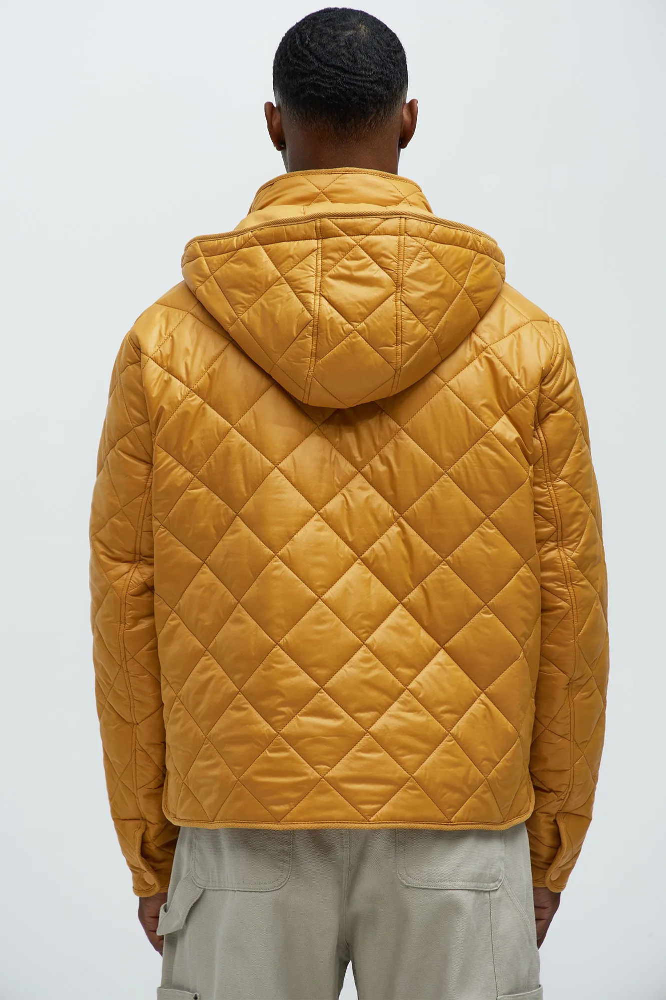 Better By Myself Quilted Jacket - Mustard