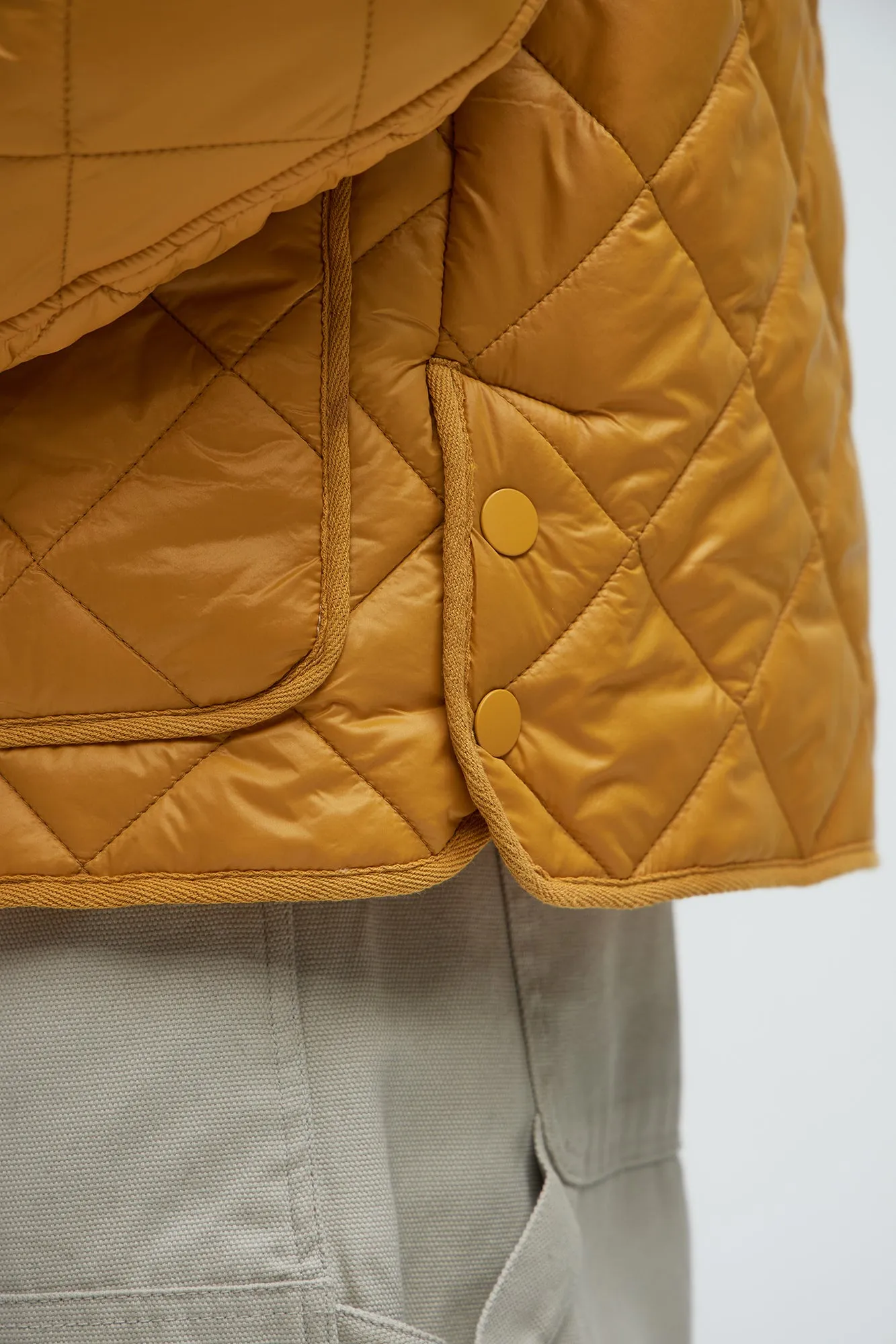 Better By Myself Quilted Jacket - Mustard