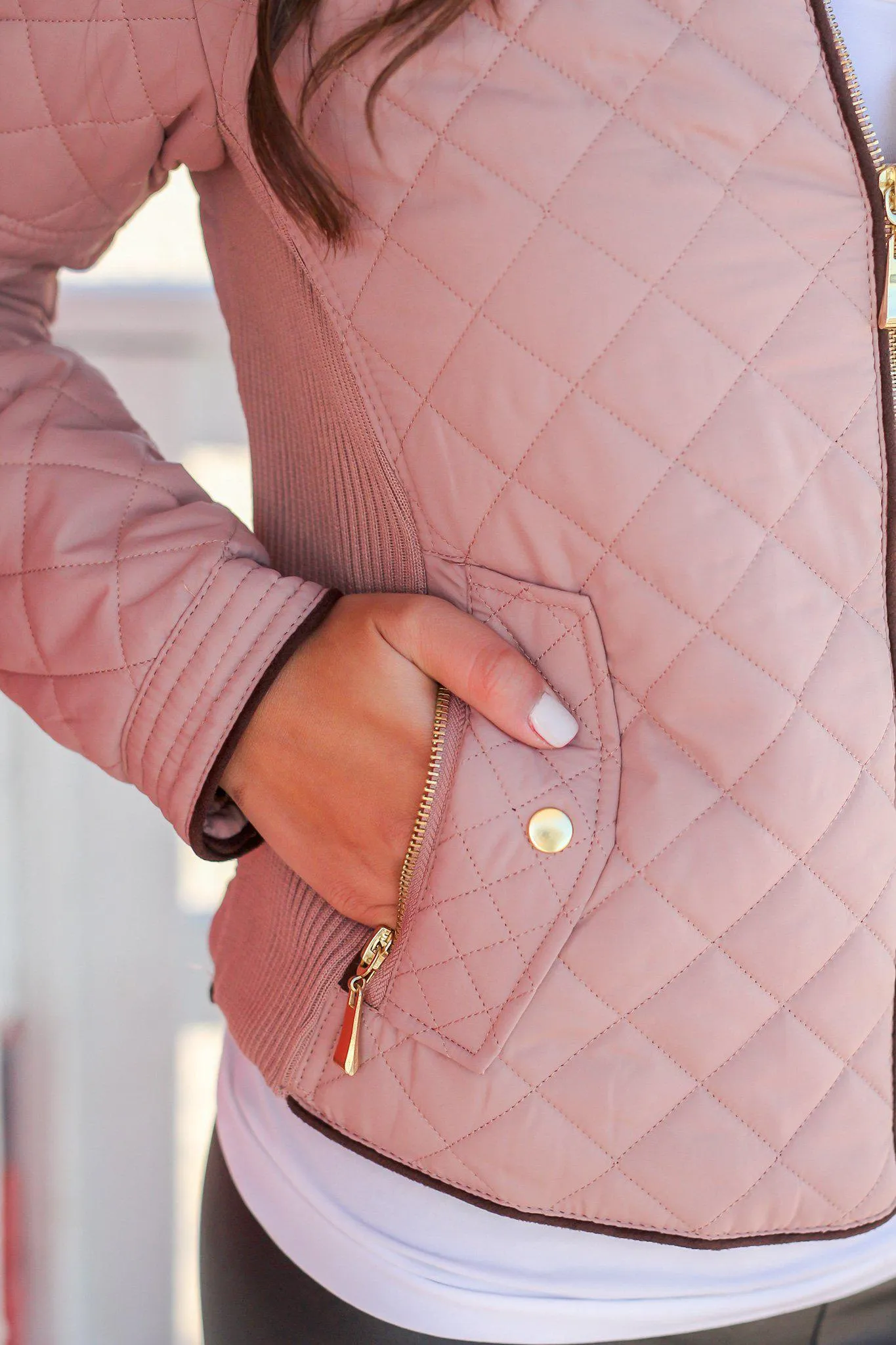 Blush Quilted Jacket