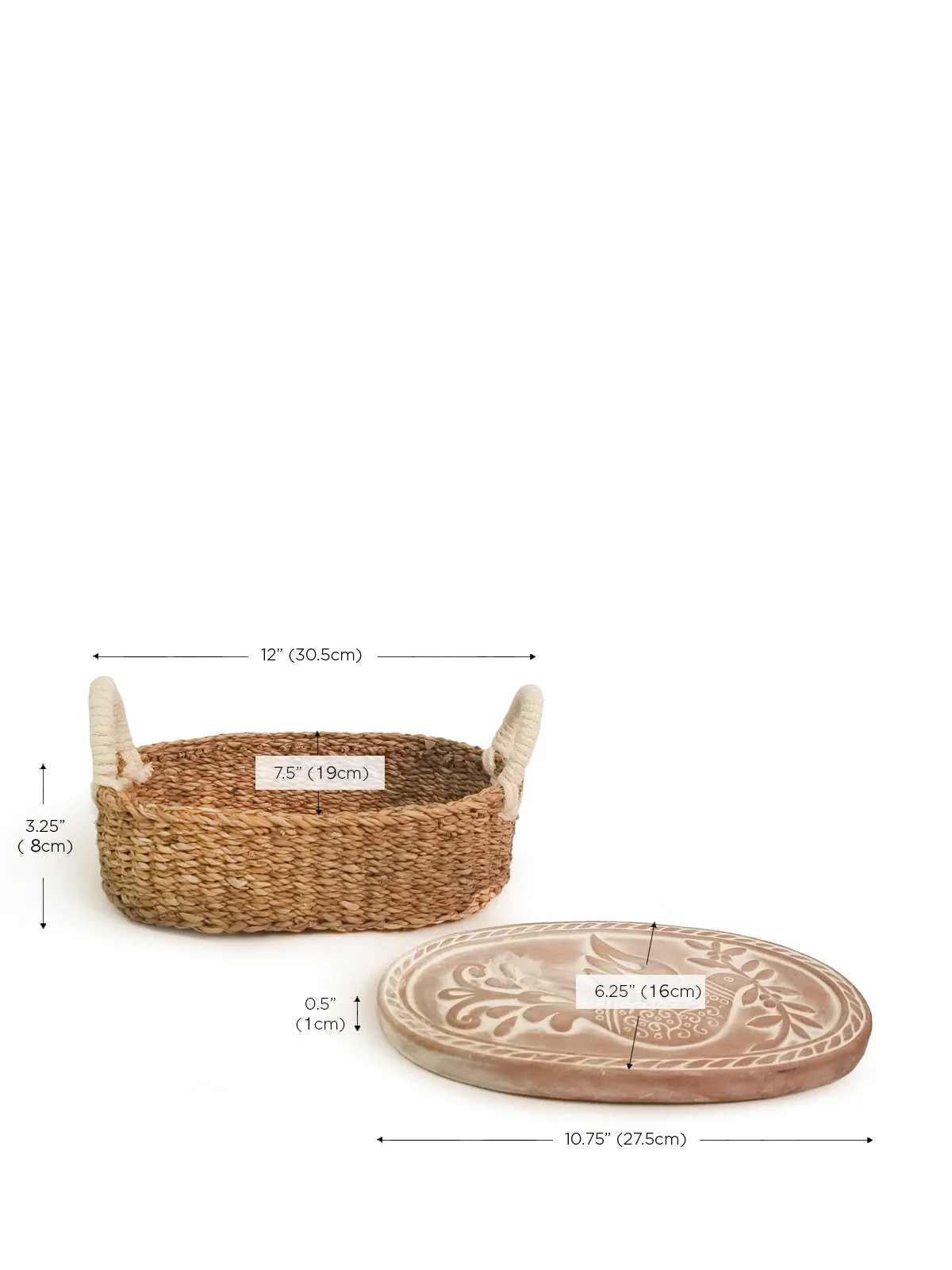 Bread Warmer & Basket | Bird Oval