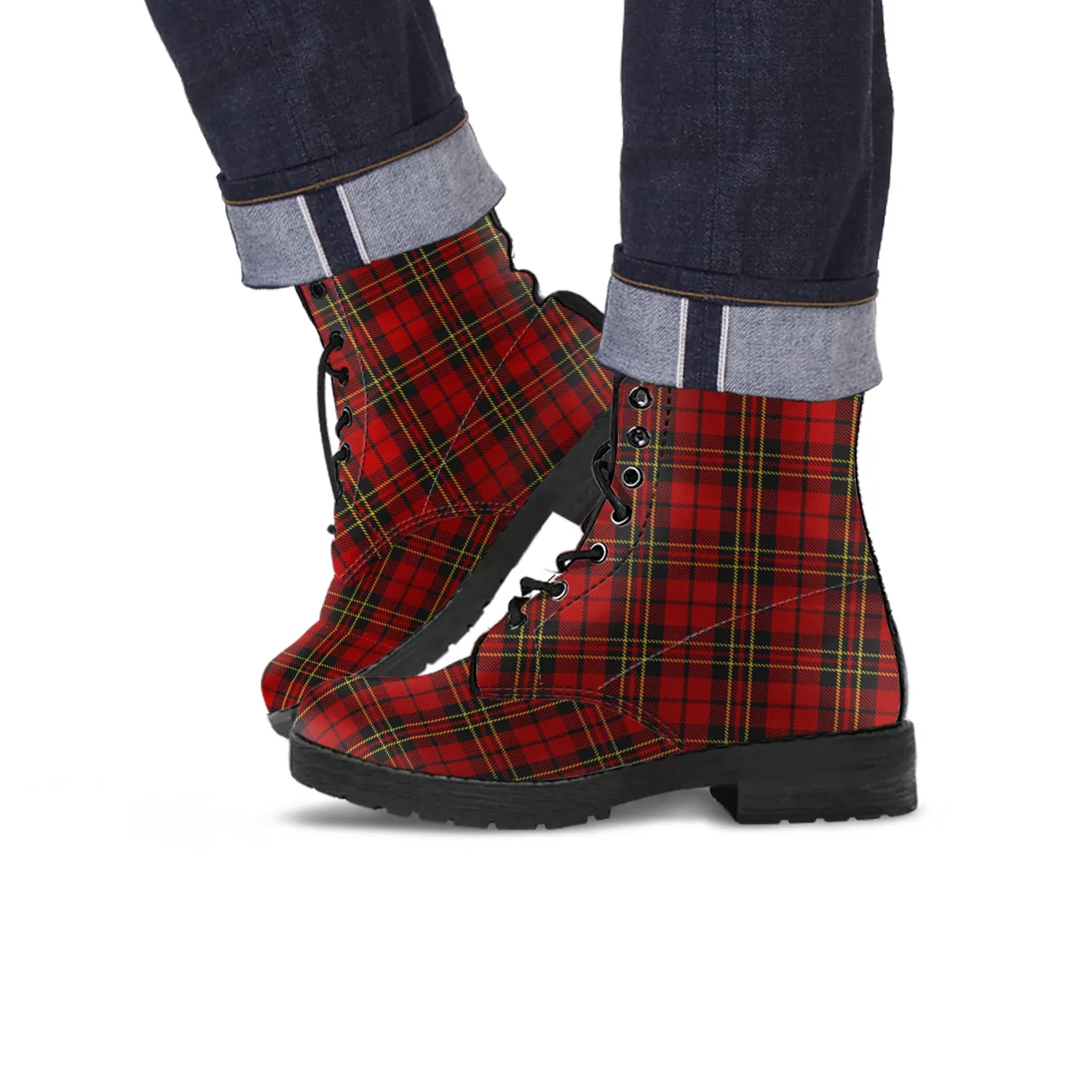 Brodie Tartan Leather Boots