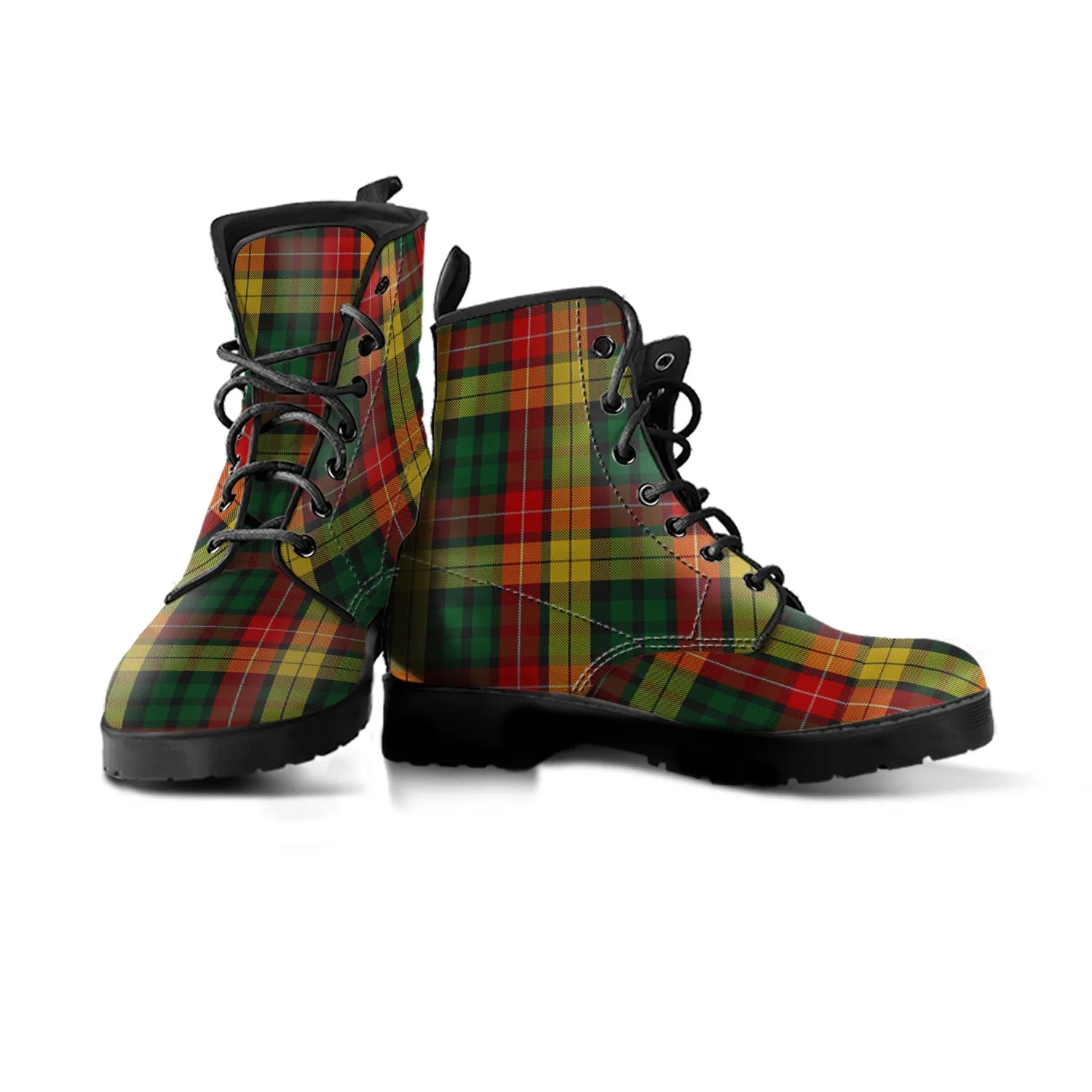 Buchanan Tartan Leather Boots