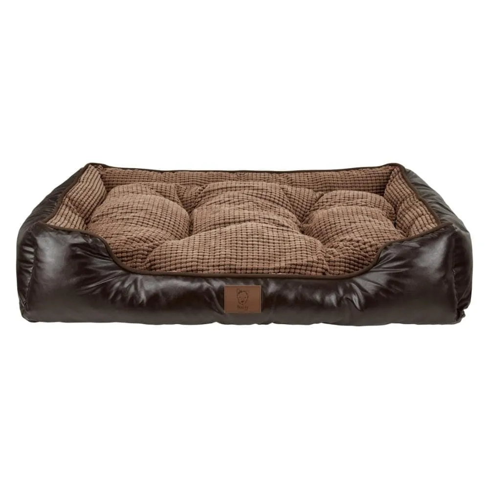 Bunty Tuscan Faux Leather Dog Bed