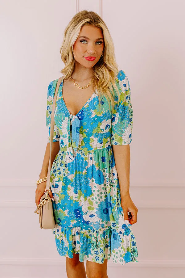 Buzz Of The Town Floral Babydoll Dress