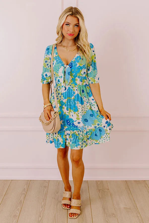 Buzz Of The Town Floral Babydoll Dress