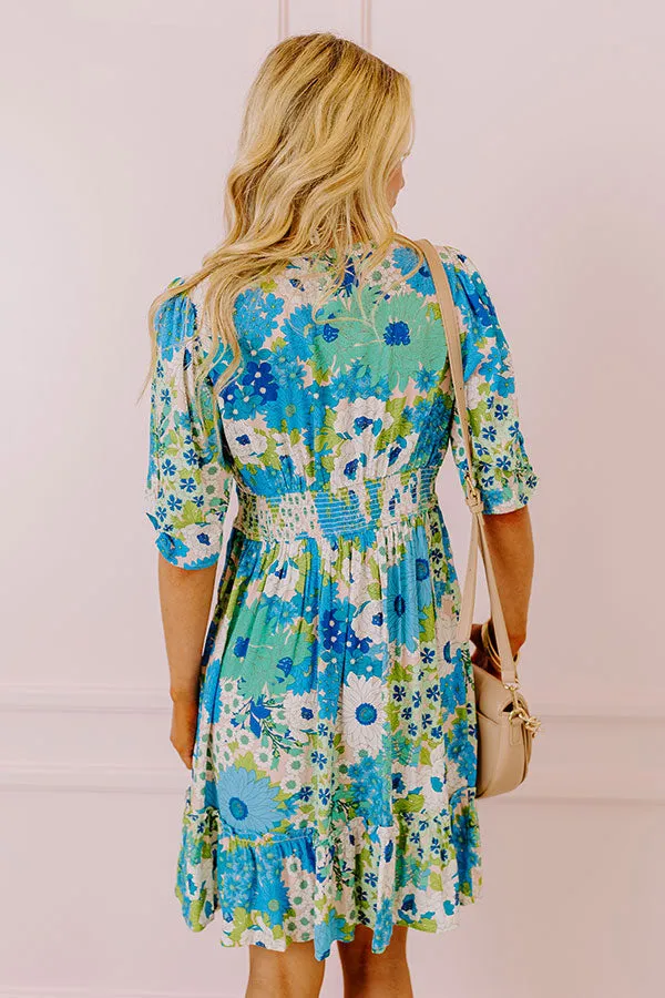 Buzz Of The Town Floral Babydoll Dress