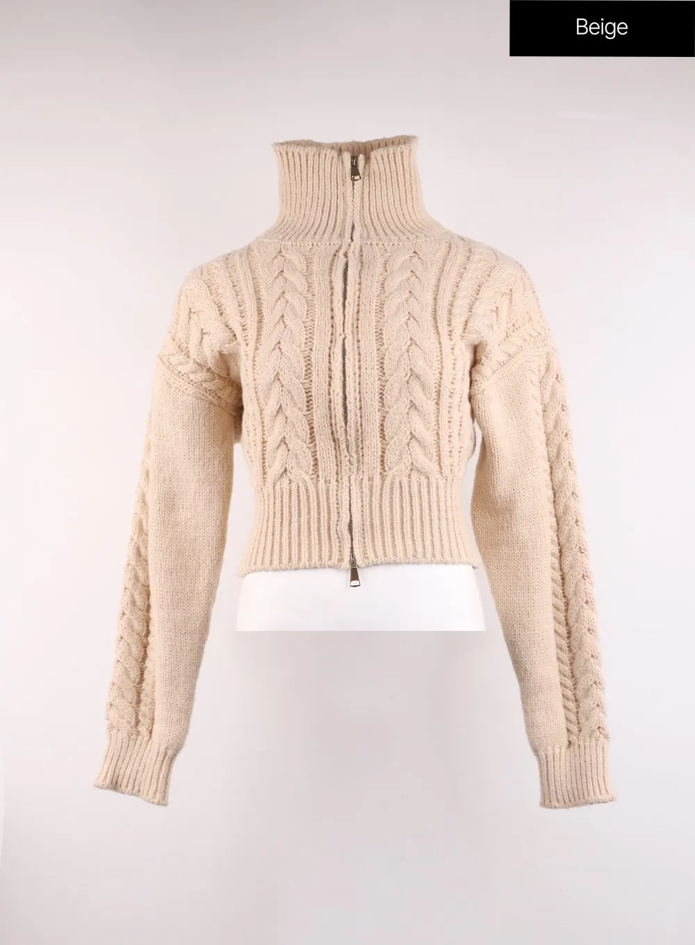 Cable Knit Crop Sweater OJ426