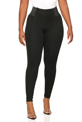 Call It Even High Waisted Pants (Black)- FINAL SALE