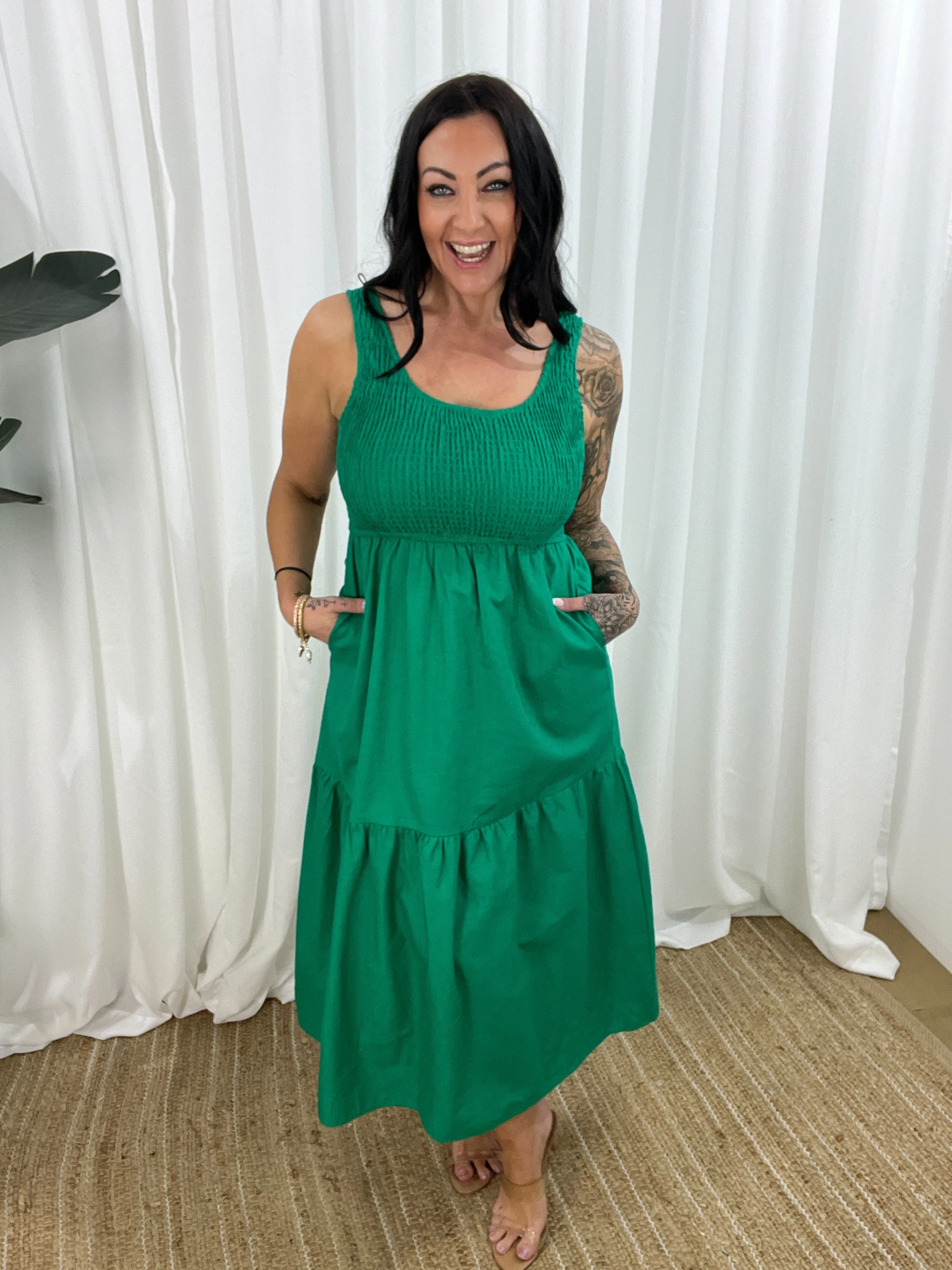 Callen Dress - Green