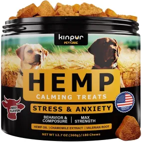 Calming Chews for Dogs with Hemp Oil   Aid During Thunderstorms Separation Car