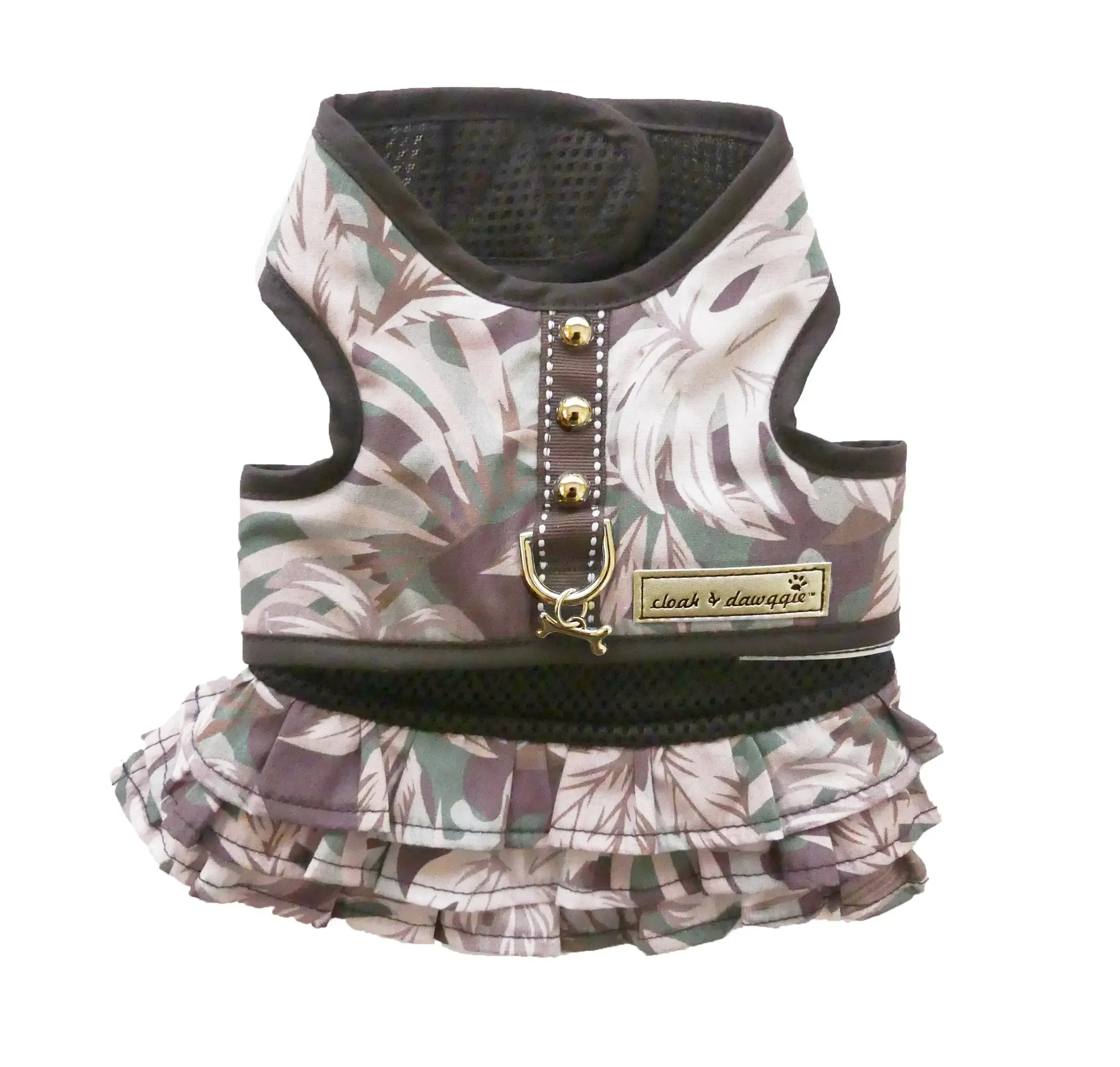 Camo - Camo Floral  XXXS Teacup Dog Harness Vest 2 LBS to 8 LBS