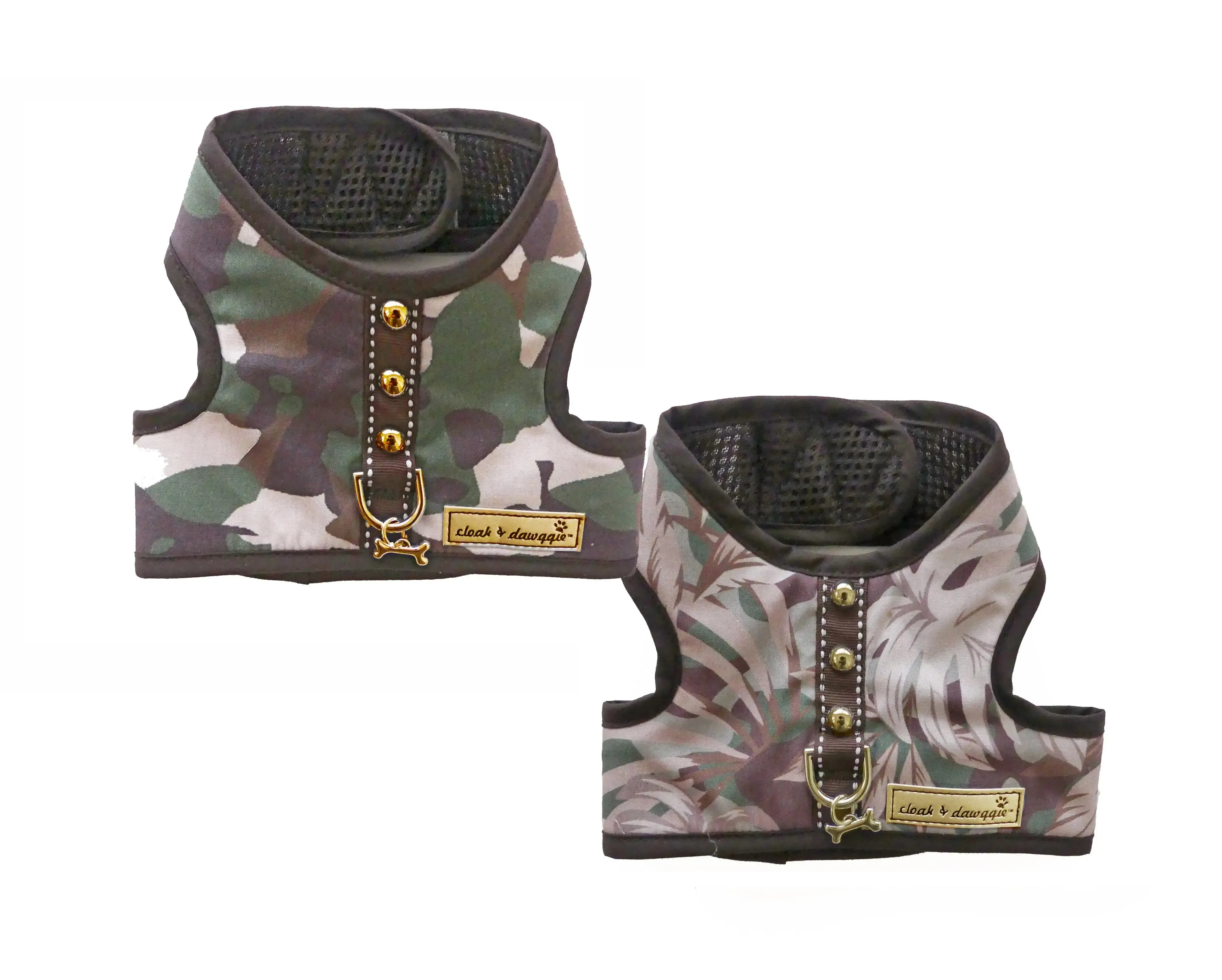 Camo - Camo Floral  XXXS Teacup Dog Harness Vest 2 LBS to 8 LBS