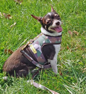 Camo - Camo Floral  XXXS Teacup Dog Harness Vest 2 LBS to 8 LBS