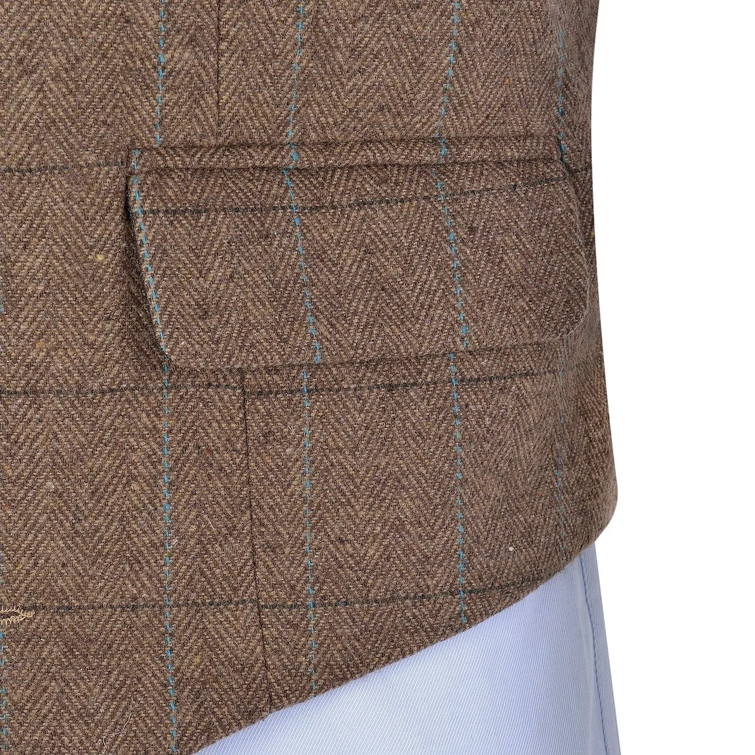 Casual Men's Suit Vest Plaid Notch Lapel Waistcoat