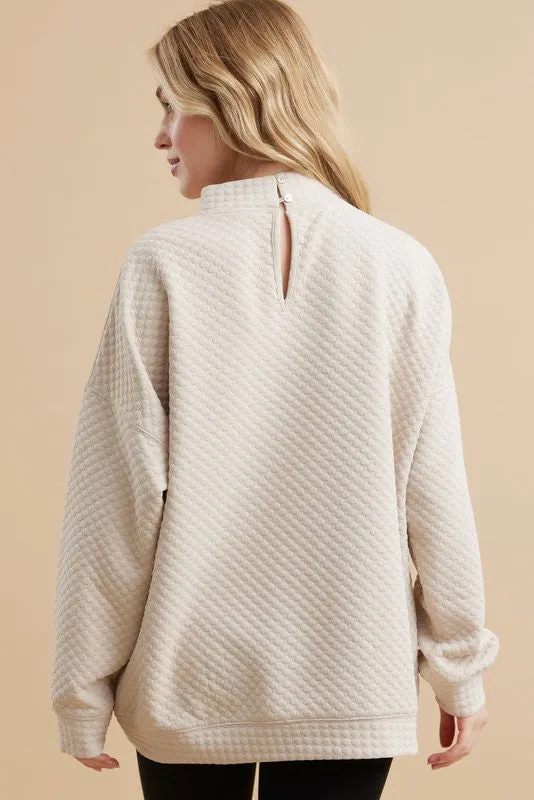 Change My Mind Mock Neck Pullover