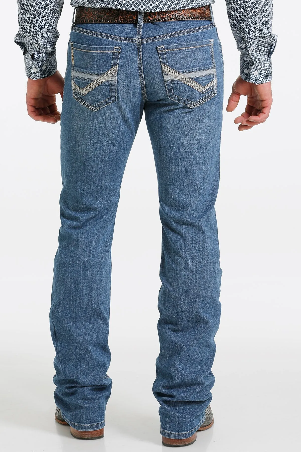 Cinch Mens Slim Fit Ian - Medium Stonewash - MB56836001