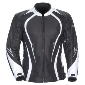 Cortech 'LRX Series 3' Womens Black/White Textile Jacket