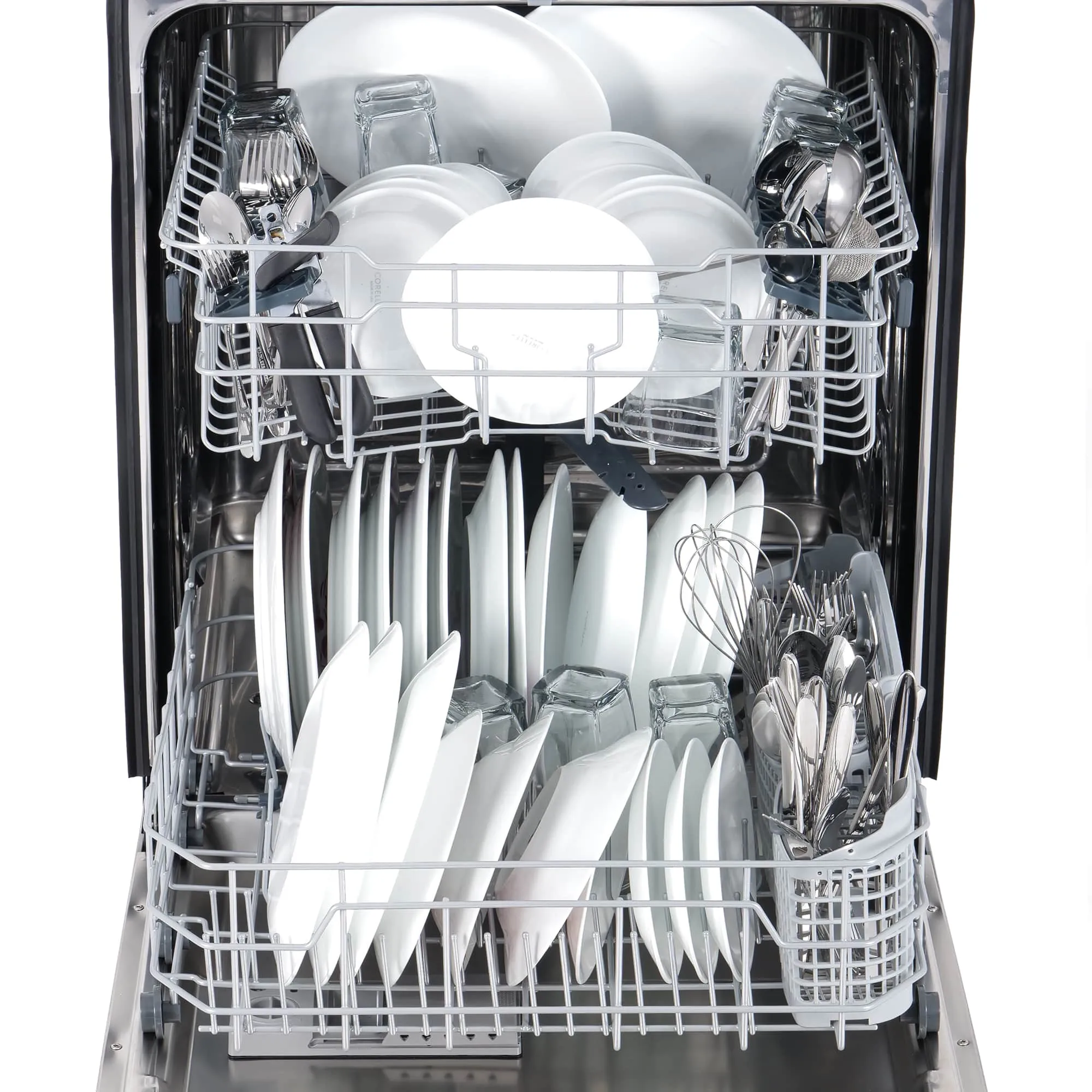 Cosmo 24-Inch Built-In Tall Tub Dishwasher Fingerprint Resistant Stainless Steel (COS-DIS6502)