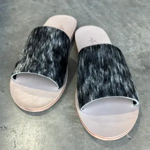 Cow Hide Slides - Size 10