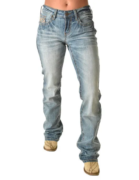 Cowgirl Tuff Ladies Jeans - Natural Waist - Thunderstruck