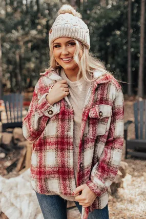 Cozy Cottage Plaid Jacket in Red