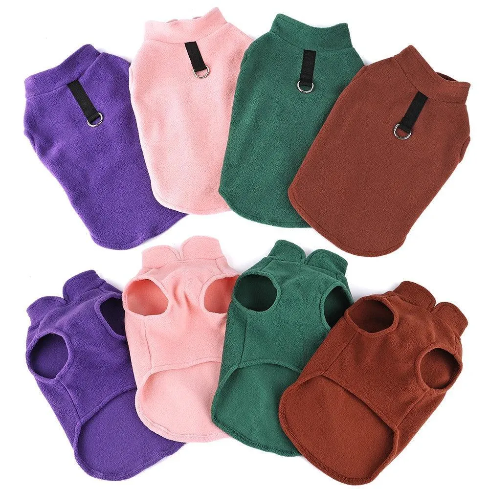 Cozy Fleece Winter Pet Vest: Stylish Warmth for Small Dogs - Ultimate Winter Essential