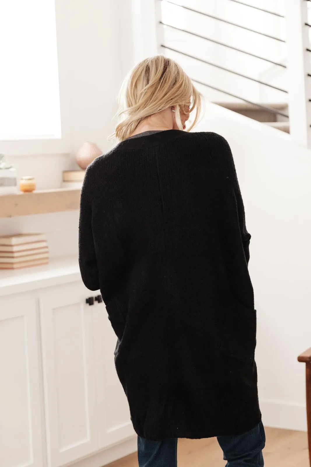 Cozy Nights Cardigan in Black