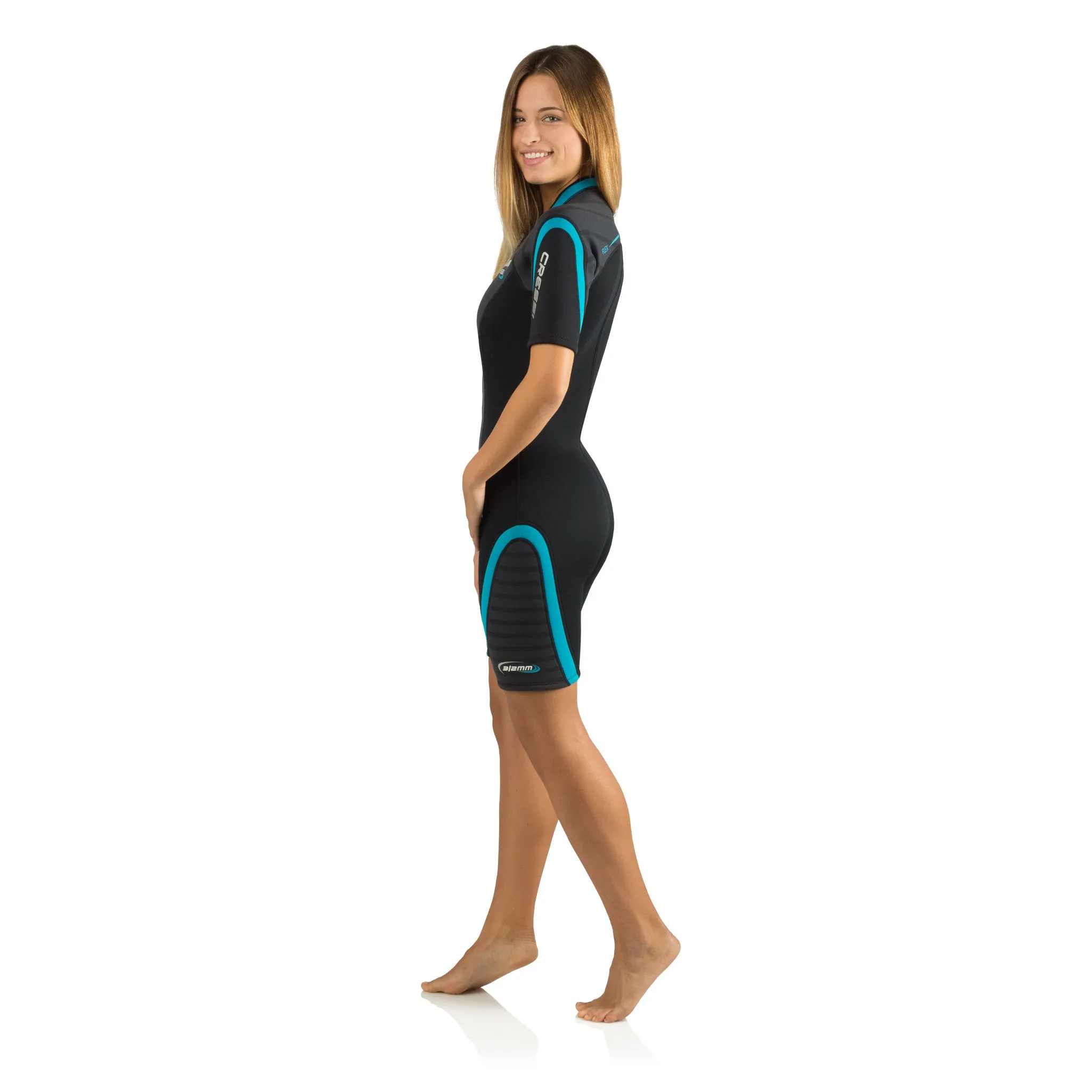 Cressi 3mm Lady Playa Flex Front-Zip Short Wetsuit