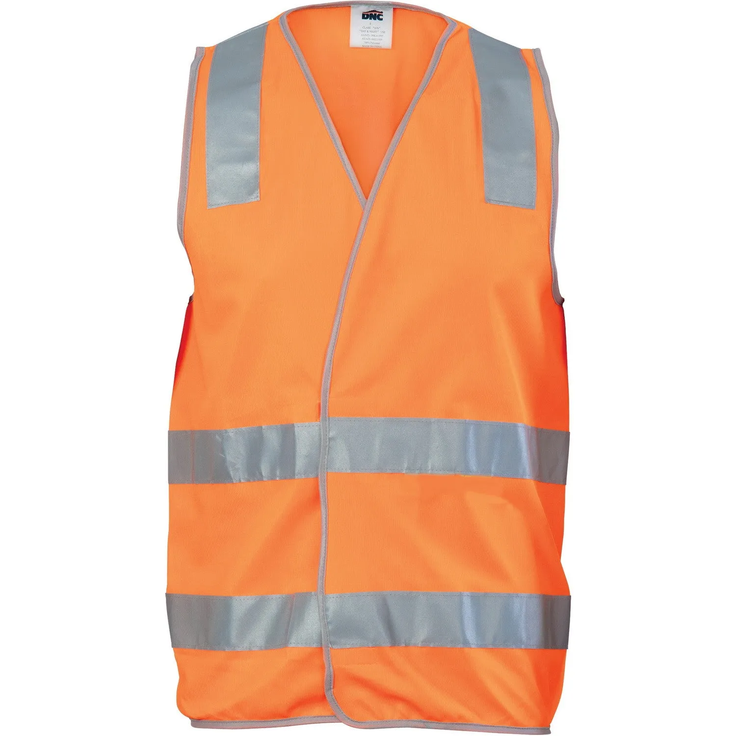 Day/Night Safety Vest with Hoop & Shoulder Generic R/Tape