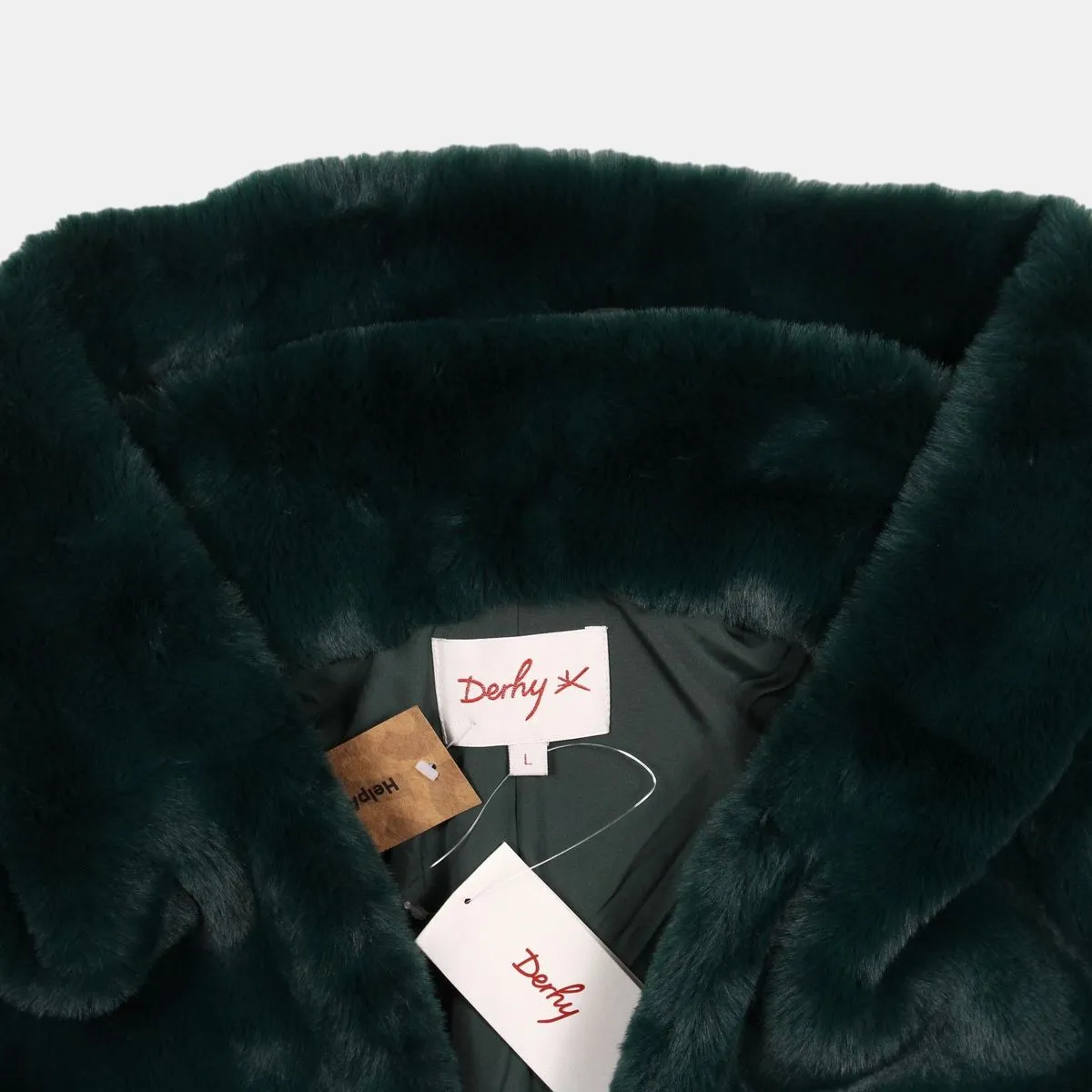 Derhy Faux Fur Coat