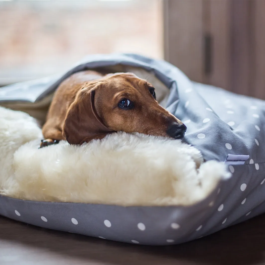 Dog Snuggle Bed in Cotton